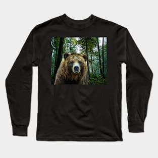 American Brown Bear Long Sleeve T-Shirt